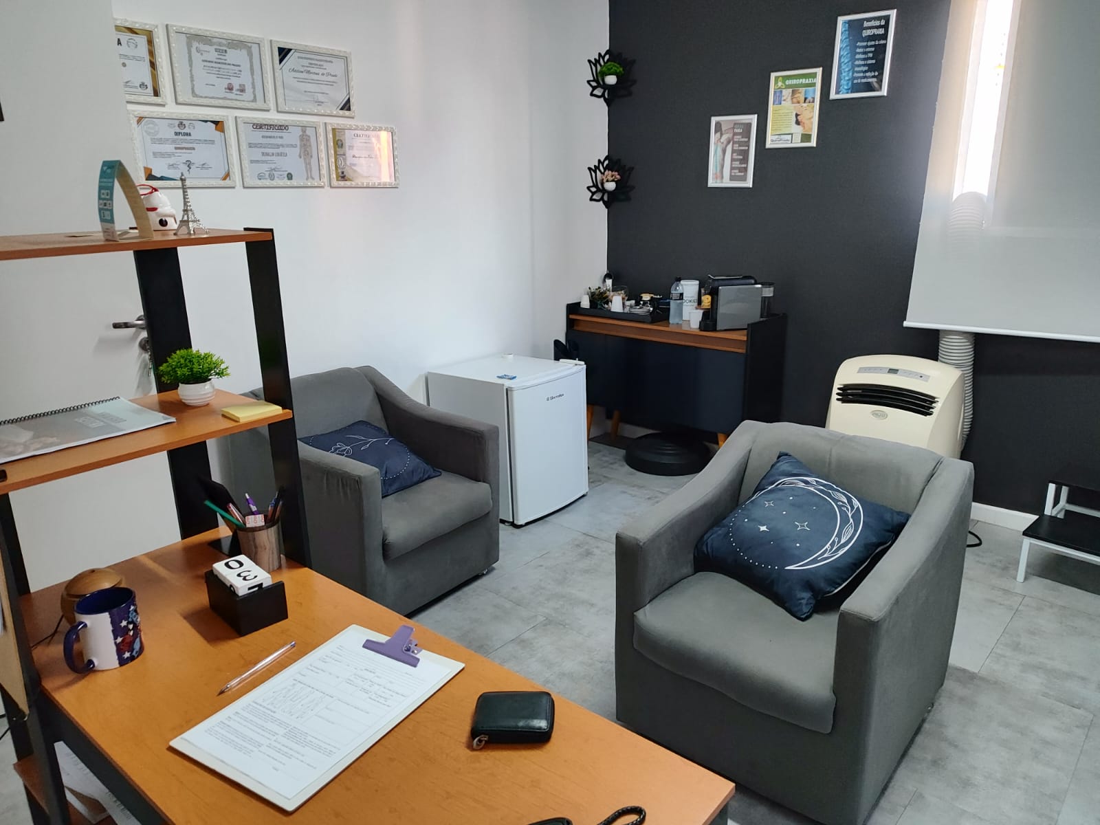Sala de atendimento da QuiroPrado