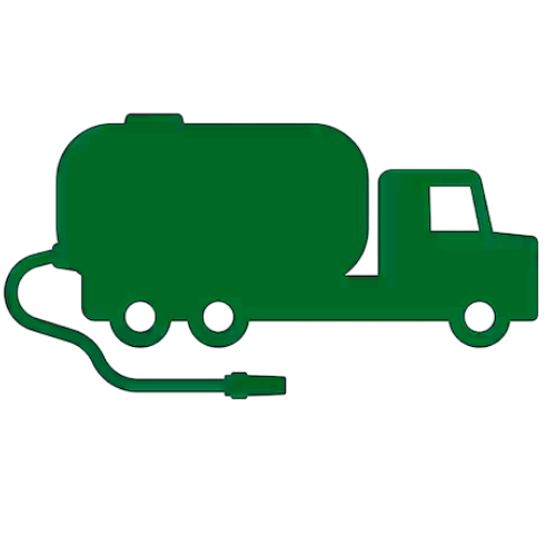 Ícone de caminhão a vácuo para limpeza de fossa